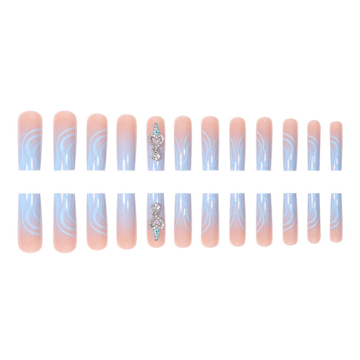 Elegantly Designed Graphic Abstract Nail Art Extensions Stornfield
