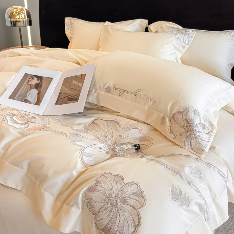 Elegant Embroidered Duvet Cover Set