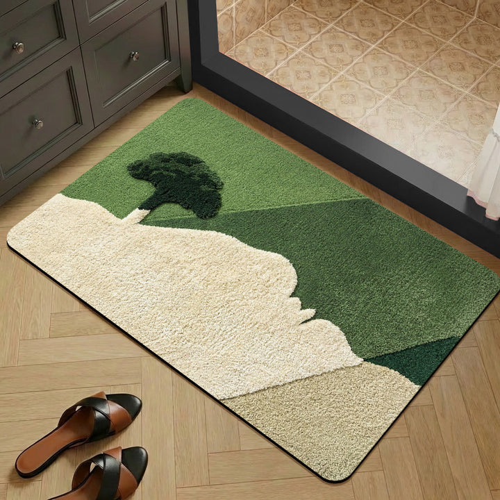 Artistic Abstract Themed Area Rug