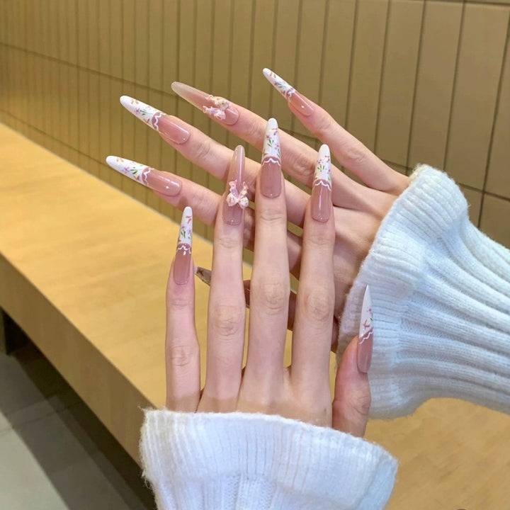 Artistic Themed Stiletto Nail Tips