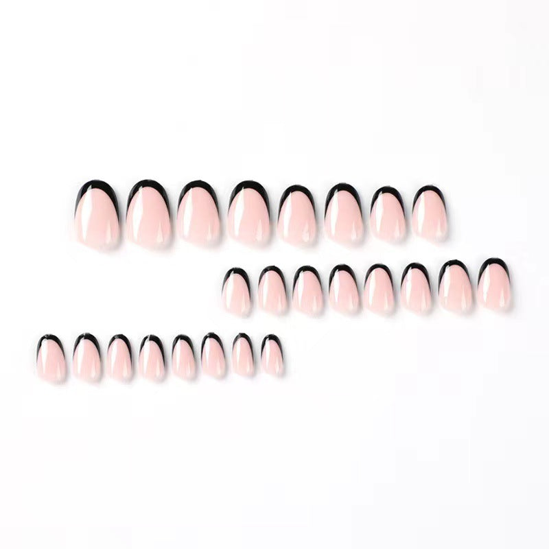 Acrylic nail set with elegant French tips and exciting ombre design Stornfield