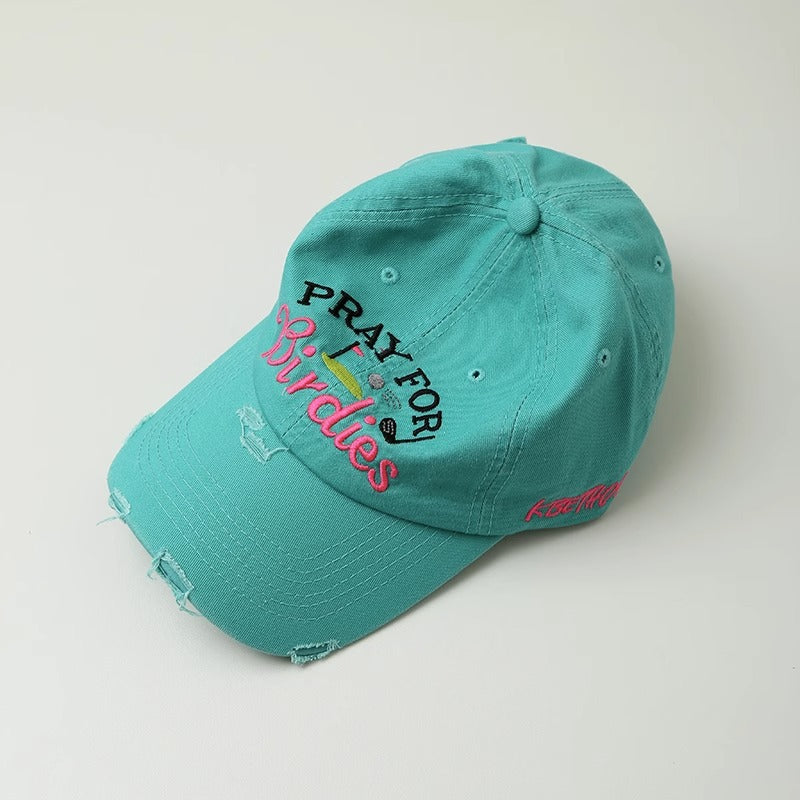 Women's Embroidered Distressed Baseball Cap Stornfield