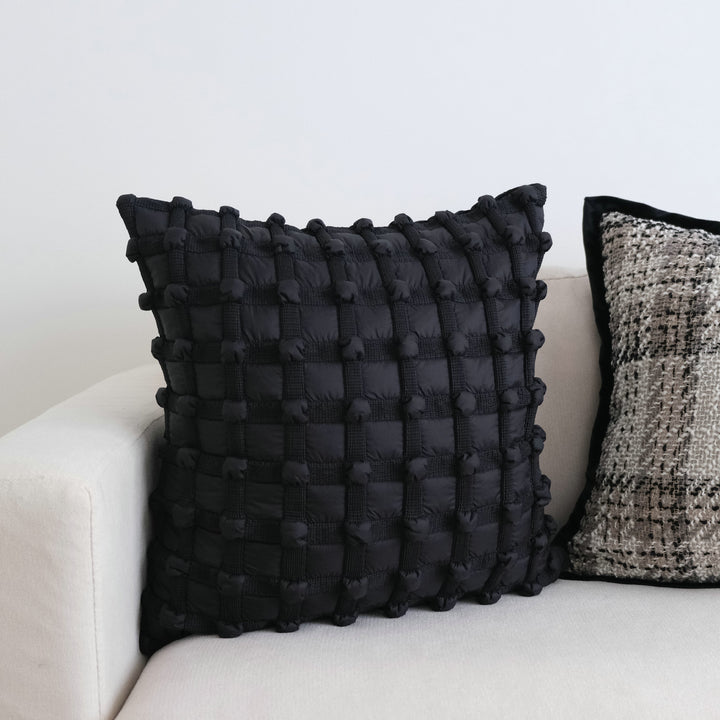 Textured Woven Accent Cushion for Living Room