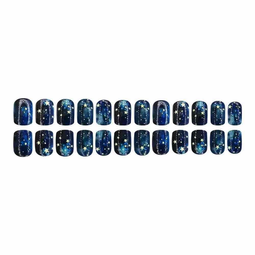 Nail art set with sparkling stars and cosmic motifs Stornfield