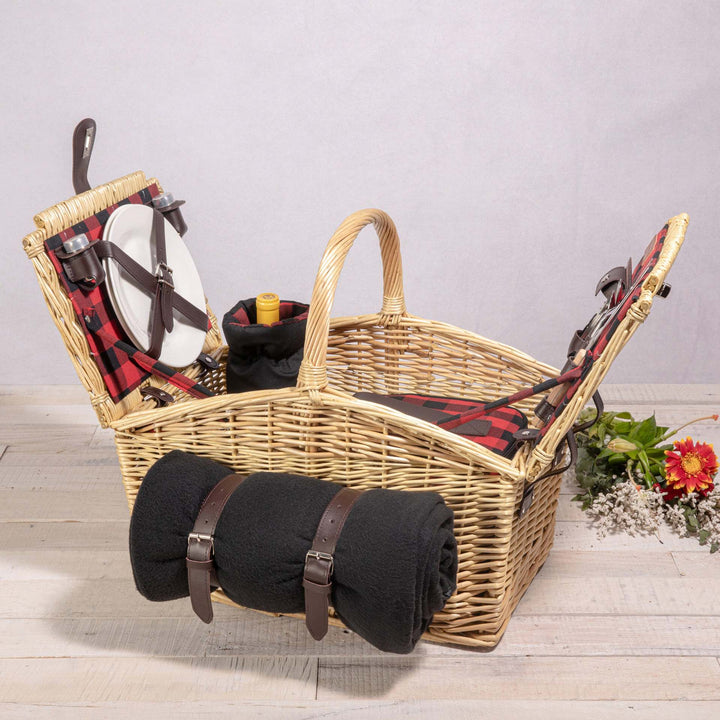 Women's basket for comfortable picnicking with practical lid Stornfield