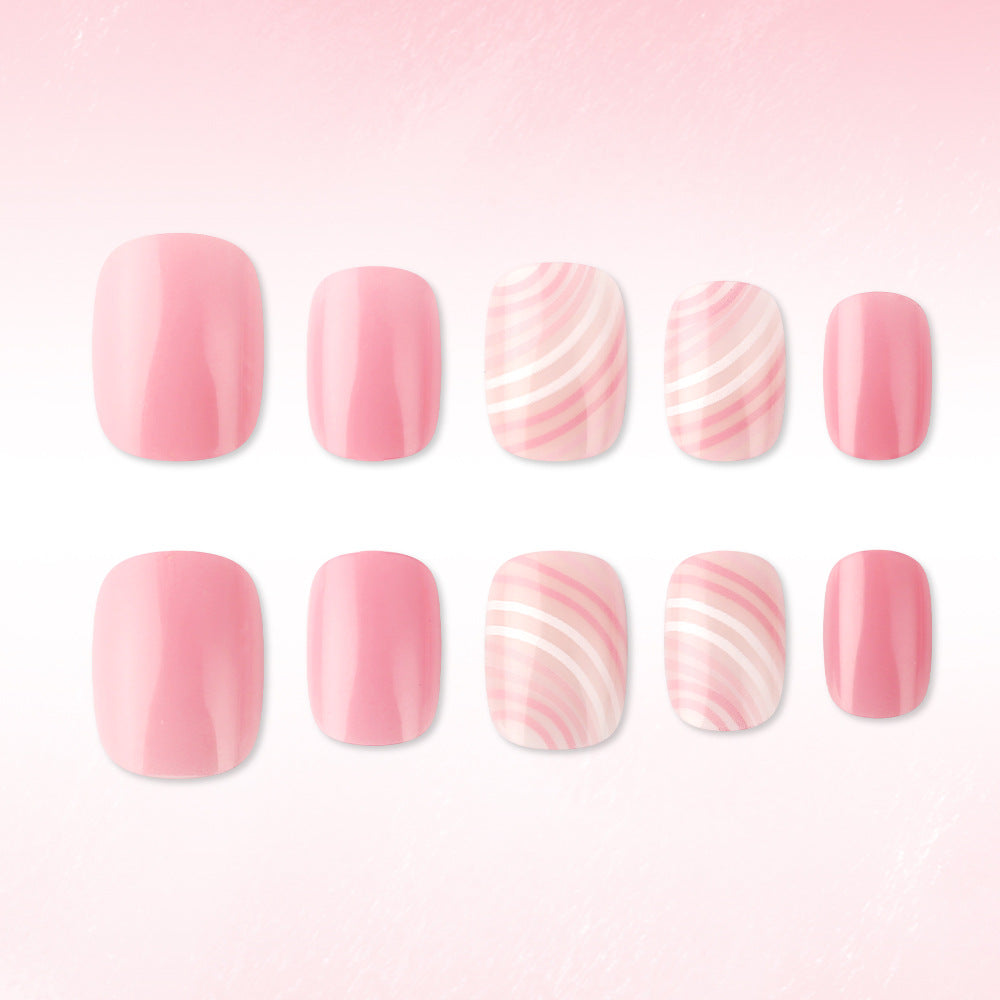 Artistic Pink Gel Nail Art Set Stornfield