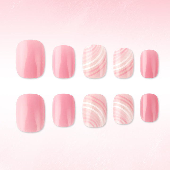 Artistic Pink Gel Nail Art Set Stornfield