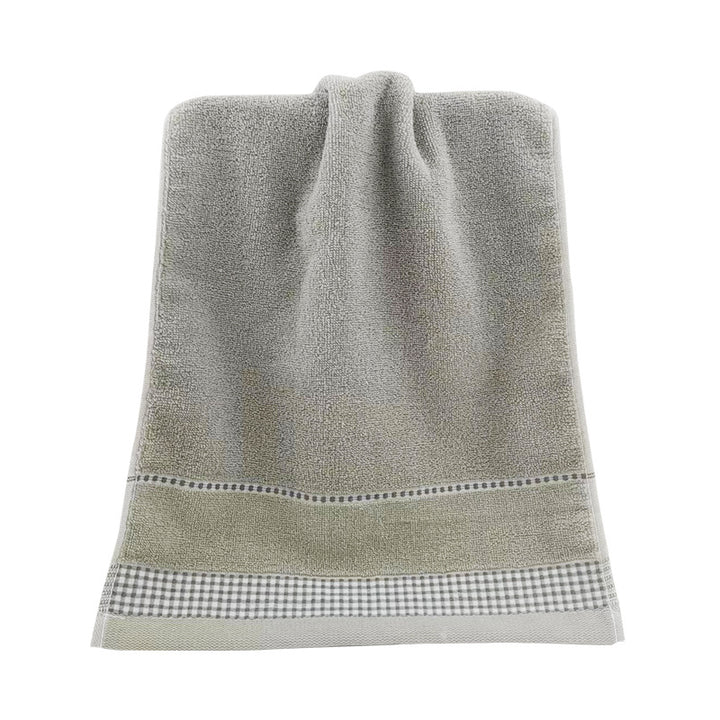 Terry Bath Towel with Fine Check Border Stornfield