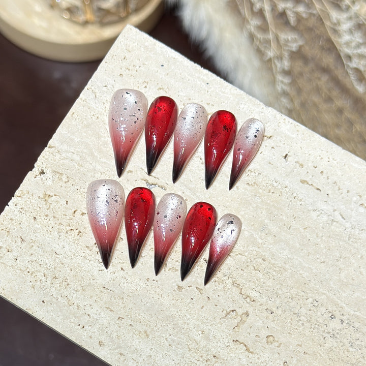 Artistic Stiletto Press-On Nails