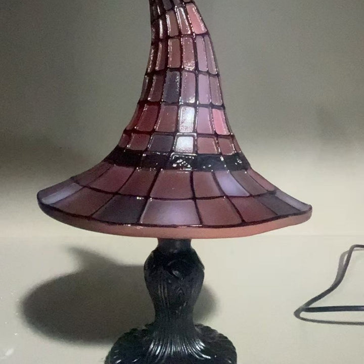 Decorative table lamp in witch hat design Stornfield