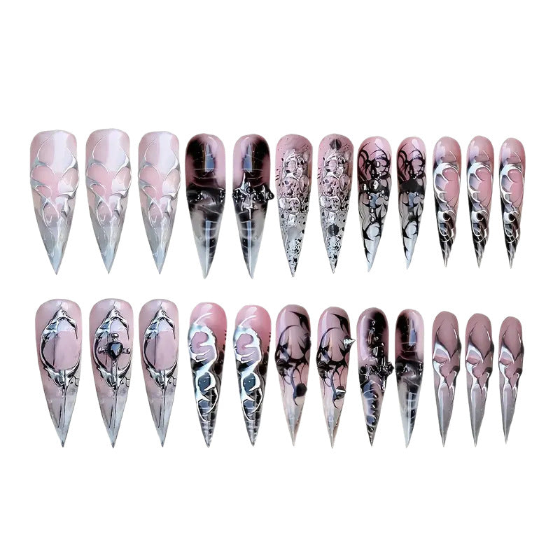 Artistic Gothic Stiletto Press-On Nails Stornfield