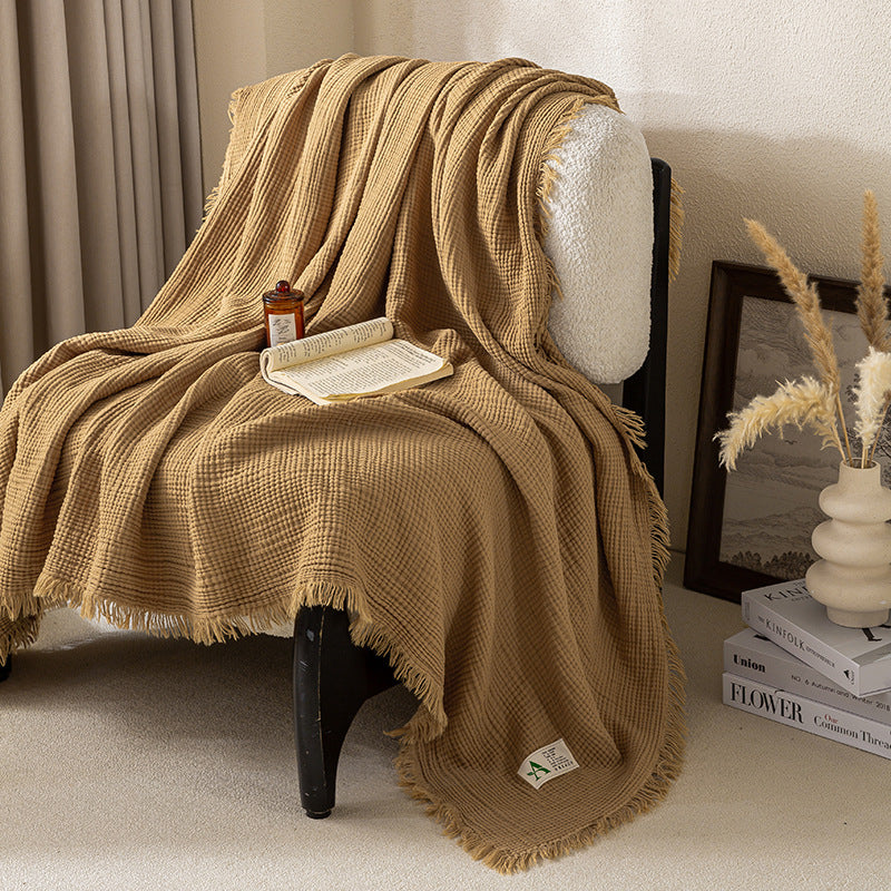 Cozy Waffle Weave Blanket