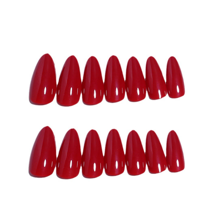 Glossy Stiletto Press-On Nail Set with Durable Adhesive Stornfield