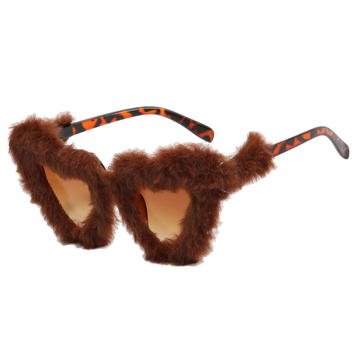 Women Paw Sunglasses with Luxurious Fur Trim Stornfield