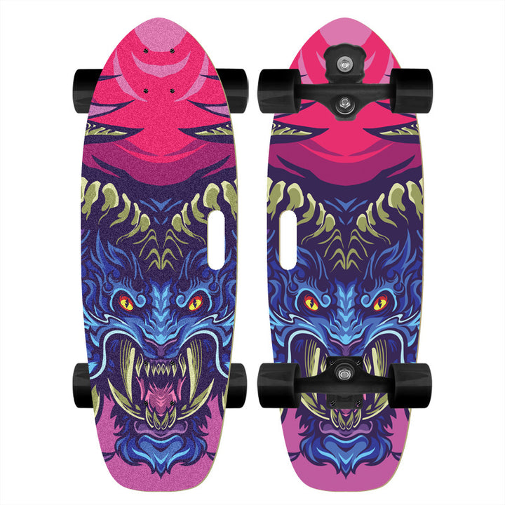 Skateboard with Custom Cartoon Design Stornfield