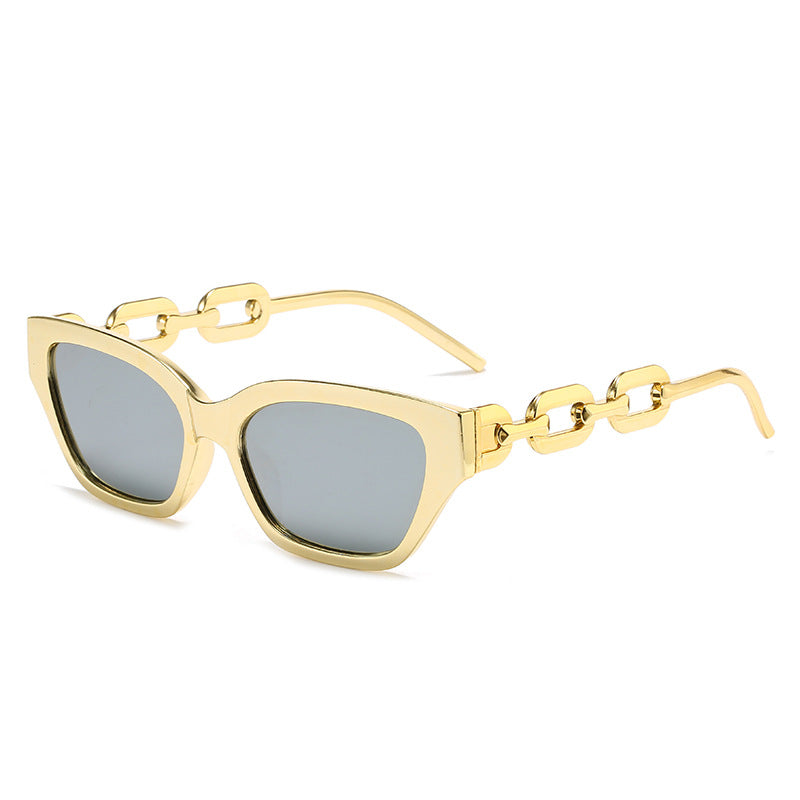 Ladies fashionable Cat-Eye sunglasses with luxurious chain frame Stornfield
