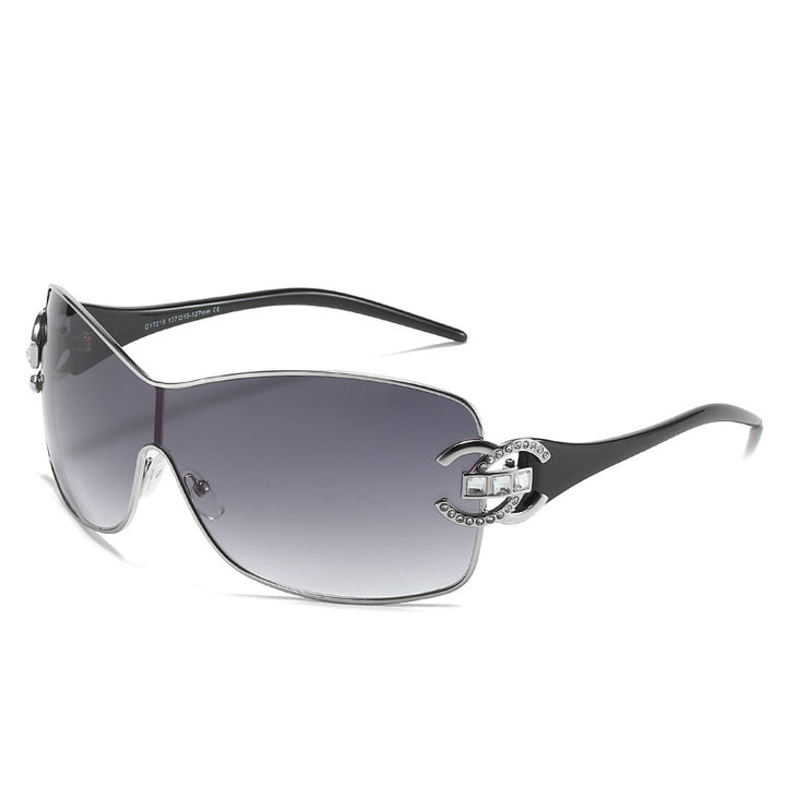 Fashionable Oversized Shield Sunglasses Stornfield