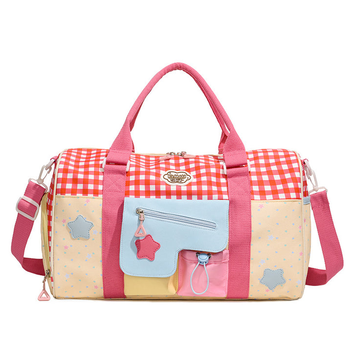 Playful Patterned Travel Duffel Bag Stornfield