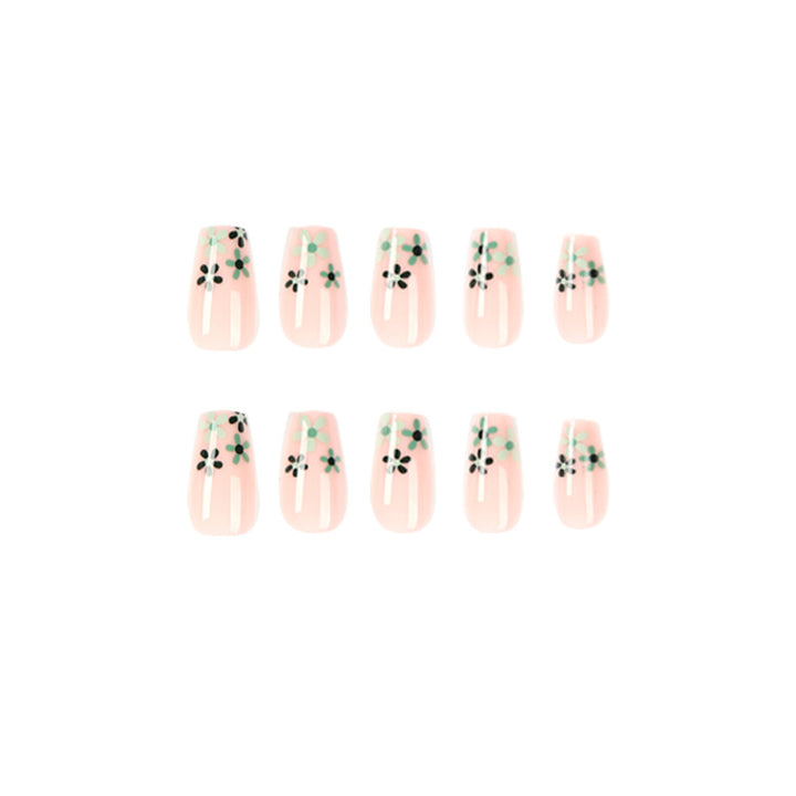 Artful Nail Extensions with Floral Design Stornfield