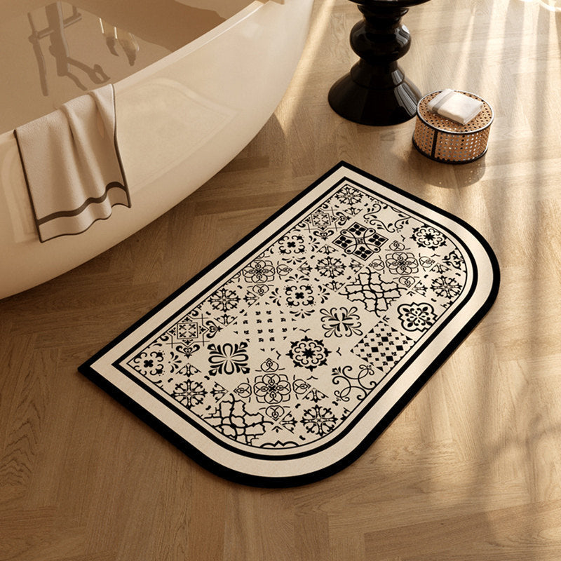 Vintage Patterned Bathroom Mat Stornfield