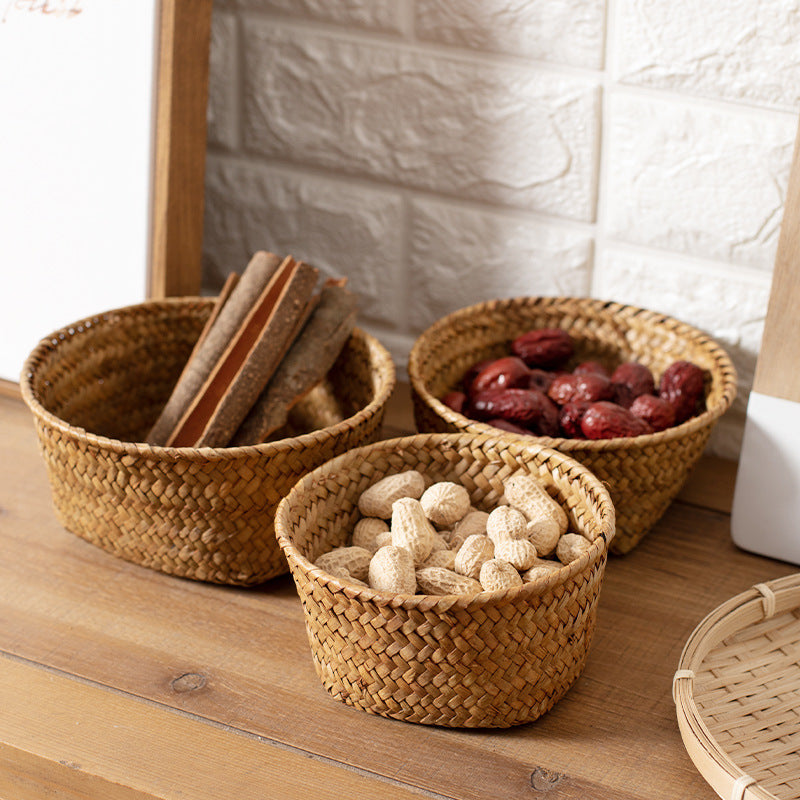 Handmade Natural Fiber Storage Basket Stornfield