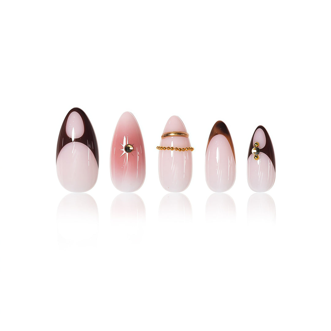 Glamorous Decorative Press-On Nail Art Stornfield