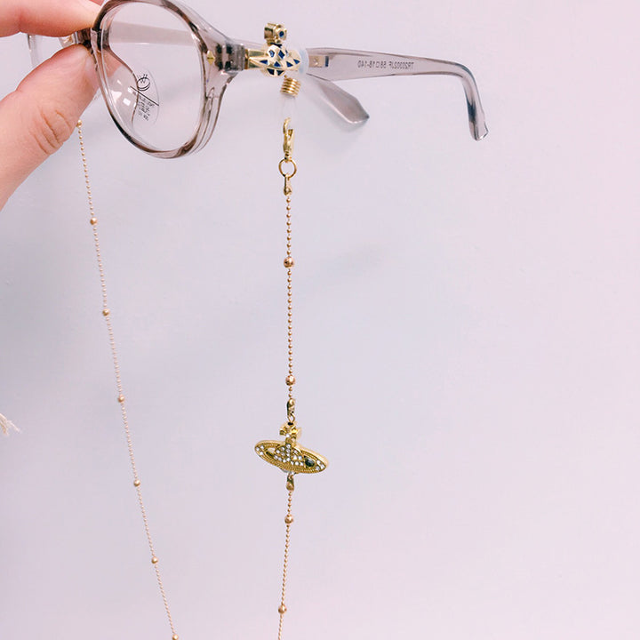 Fashionable glasses holder chain with decorative beads Stornfield