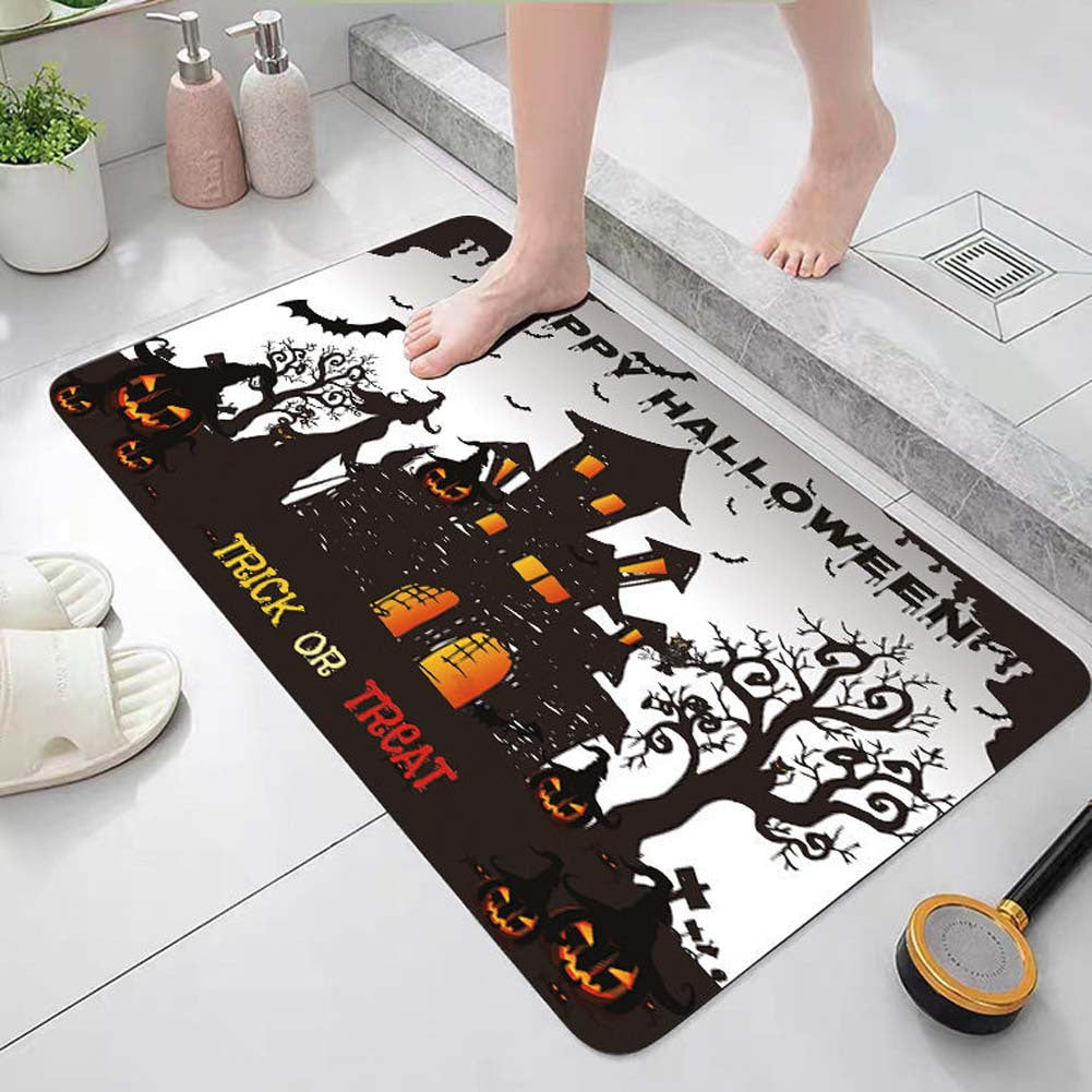 Halloween Theme Decorative Bath Mat