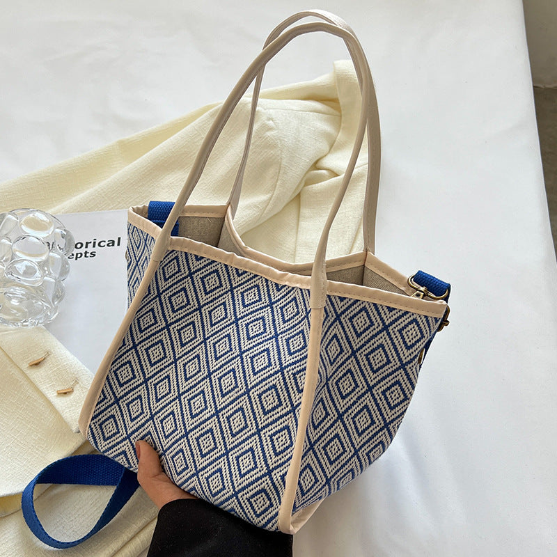 Geometric Patterned Tote Bag