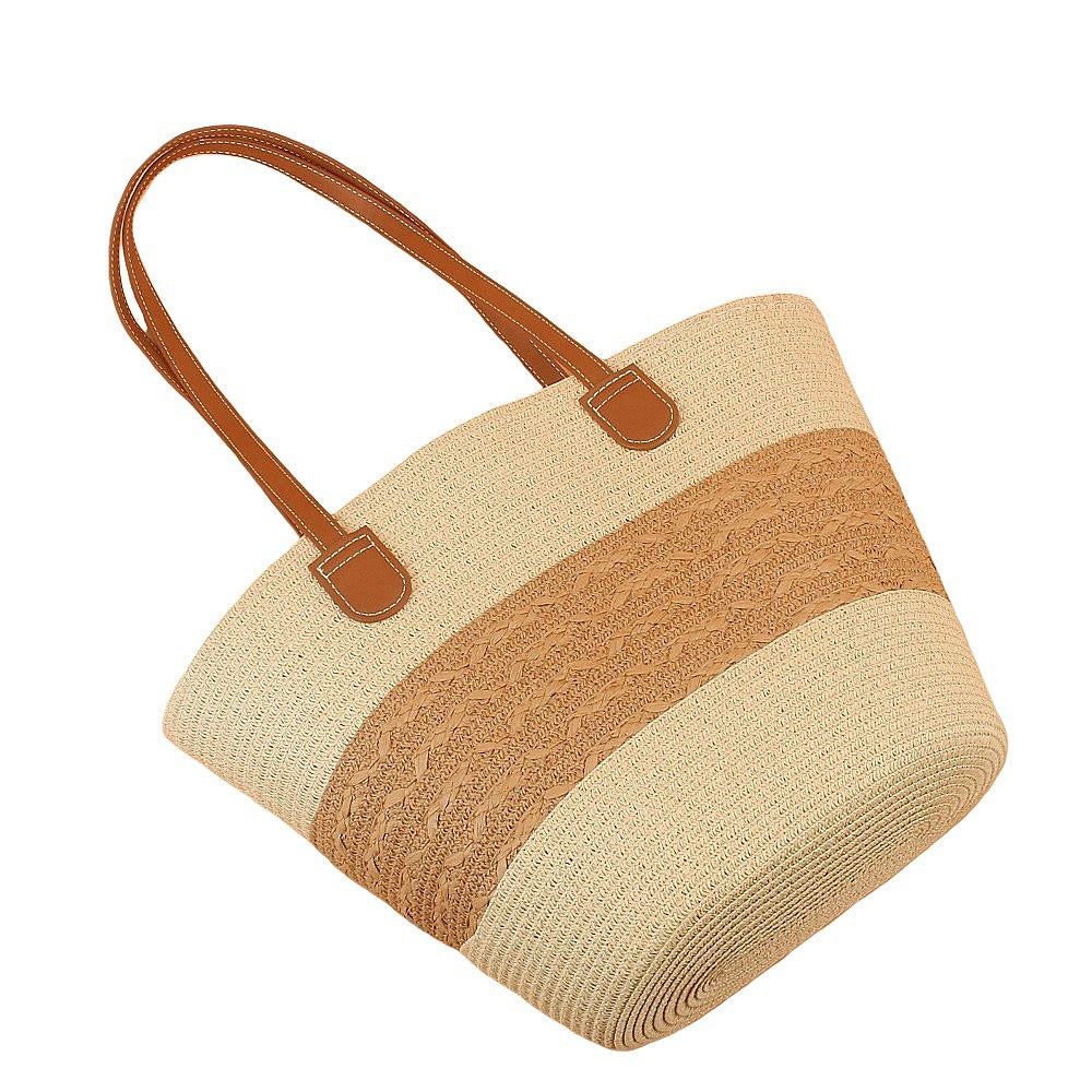 Fan bag with faux leather carrying handles Stornfield