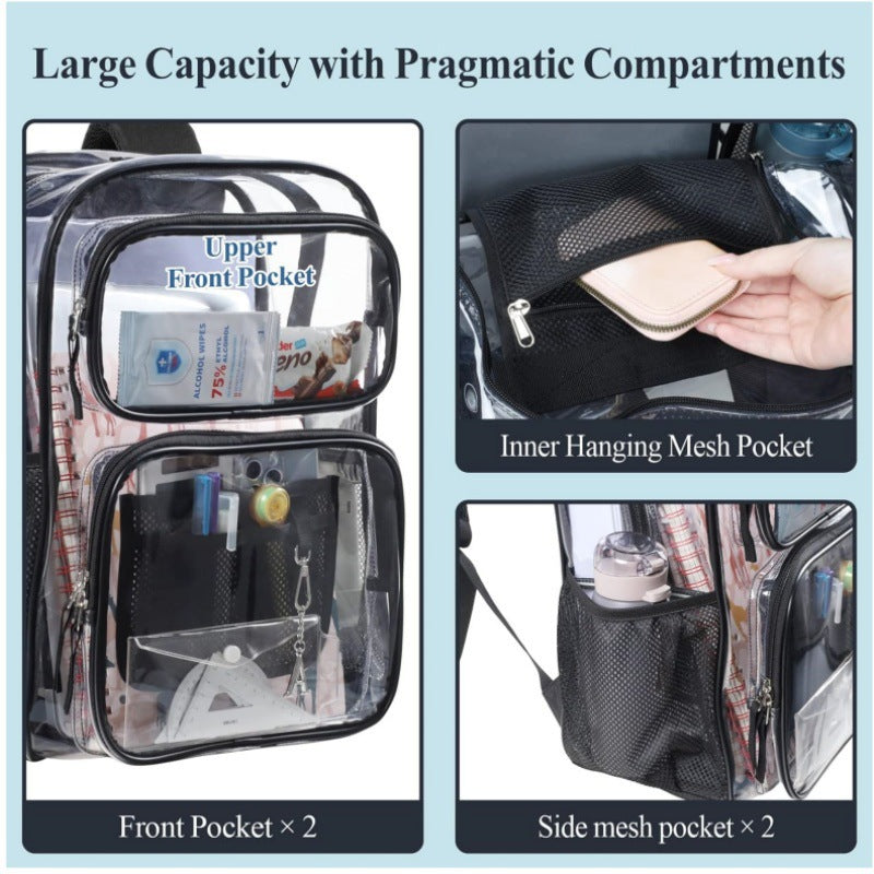 Transparent school backpack Stornfield