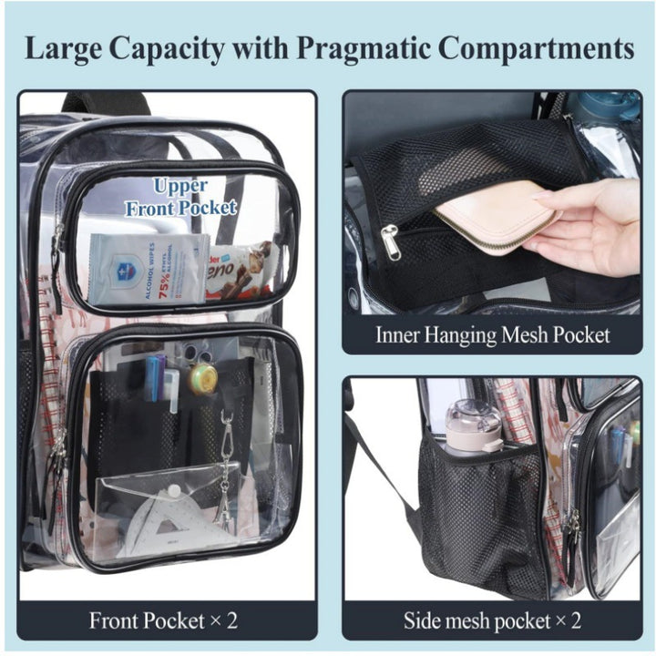 Transparent school backpack Stornfield