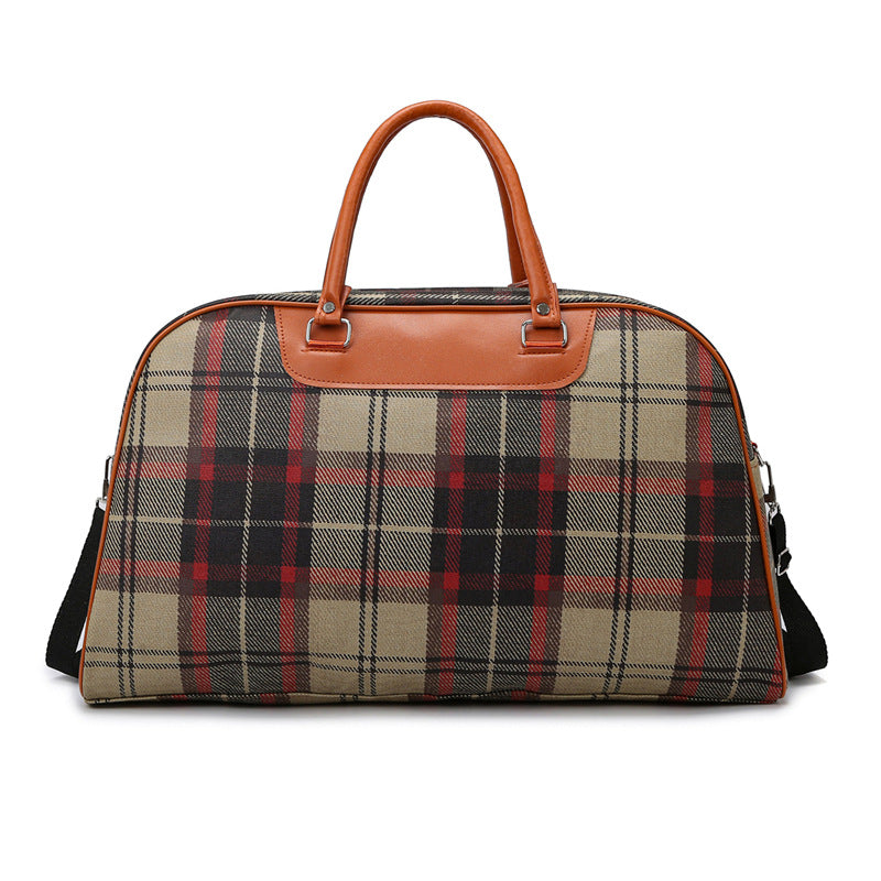Stylish Plaid Weekend Tote Bag Stornfield