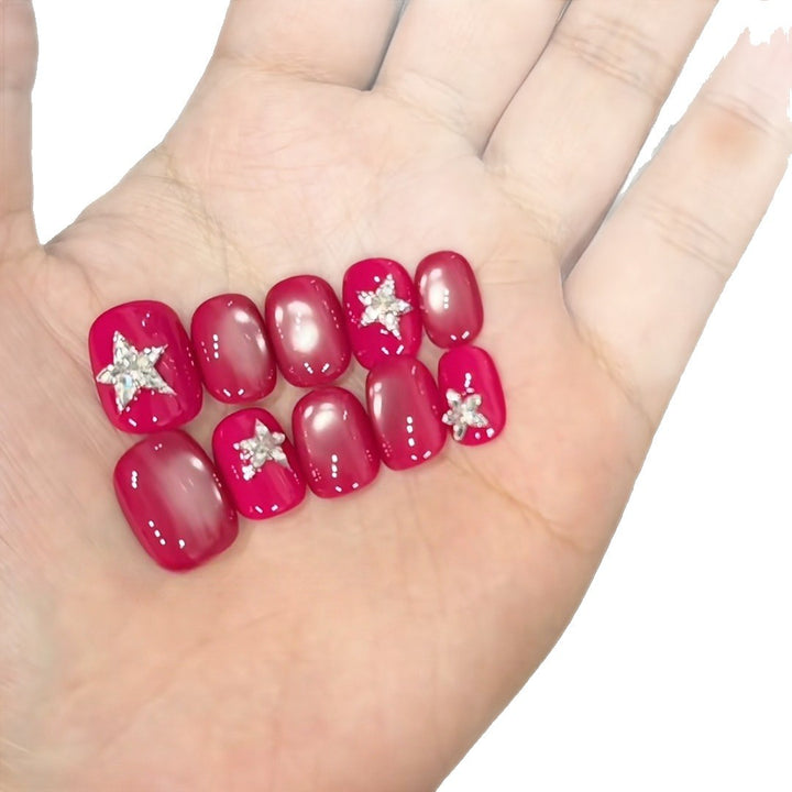 Glamorous Star-Accent Nail Tips Stornfield