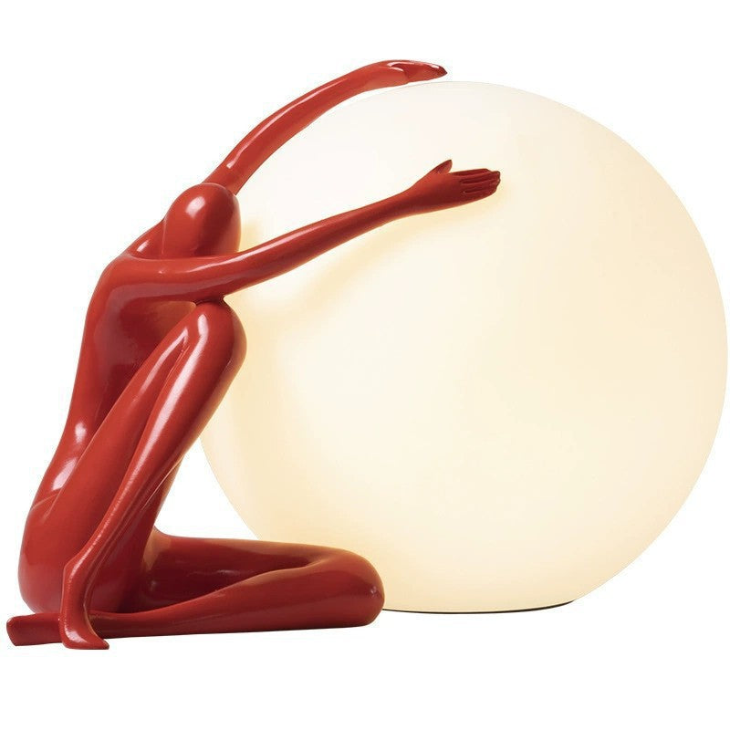 Artistic Table Lamp with Unique Sculptural Design