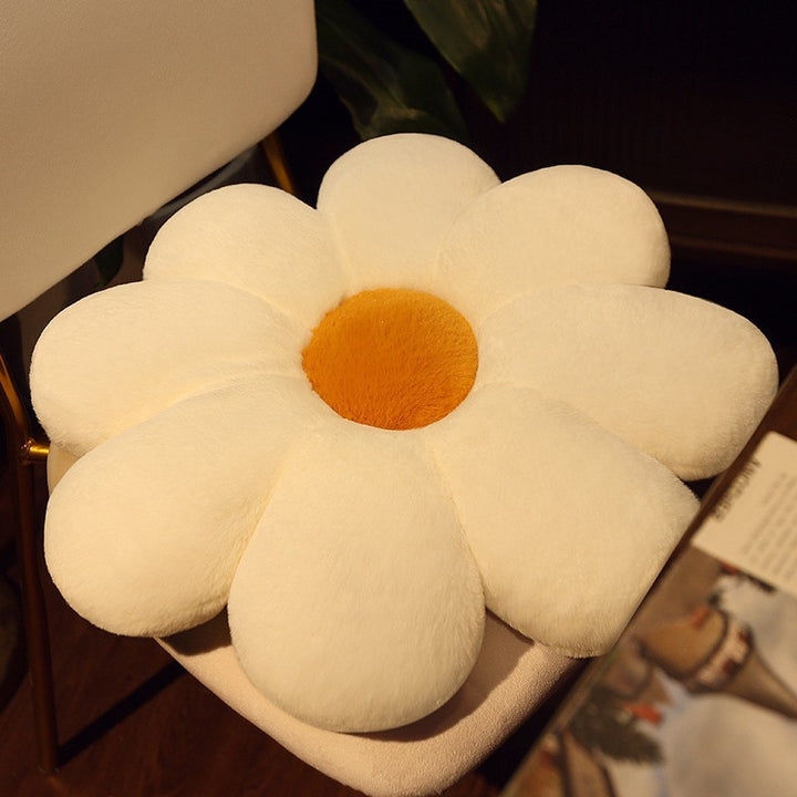 Plush seat cushion in flower shape Stornfield