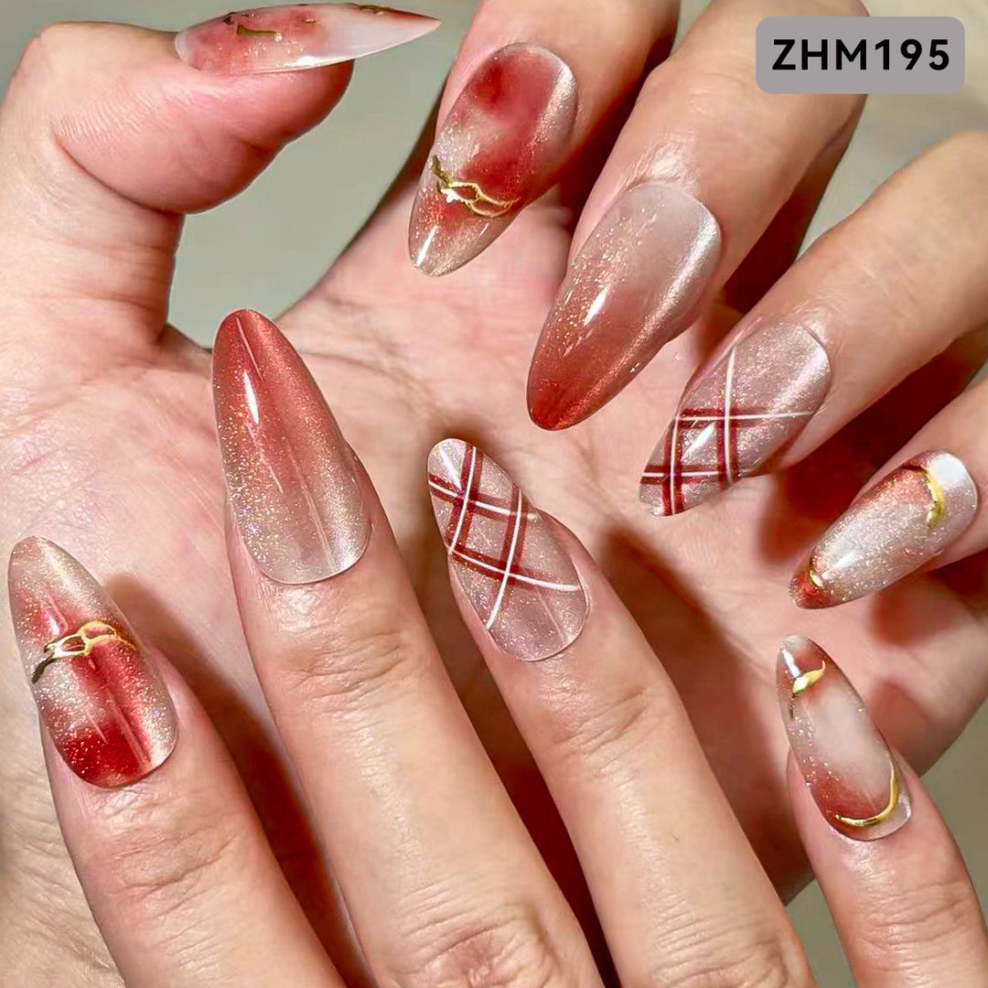 Premium Designer Press-On Nail Set Stornfield