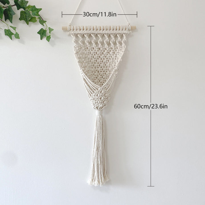 Decorative Macrame Wall Hanging with Elegant Fringed Tassels Stornfield