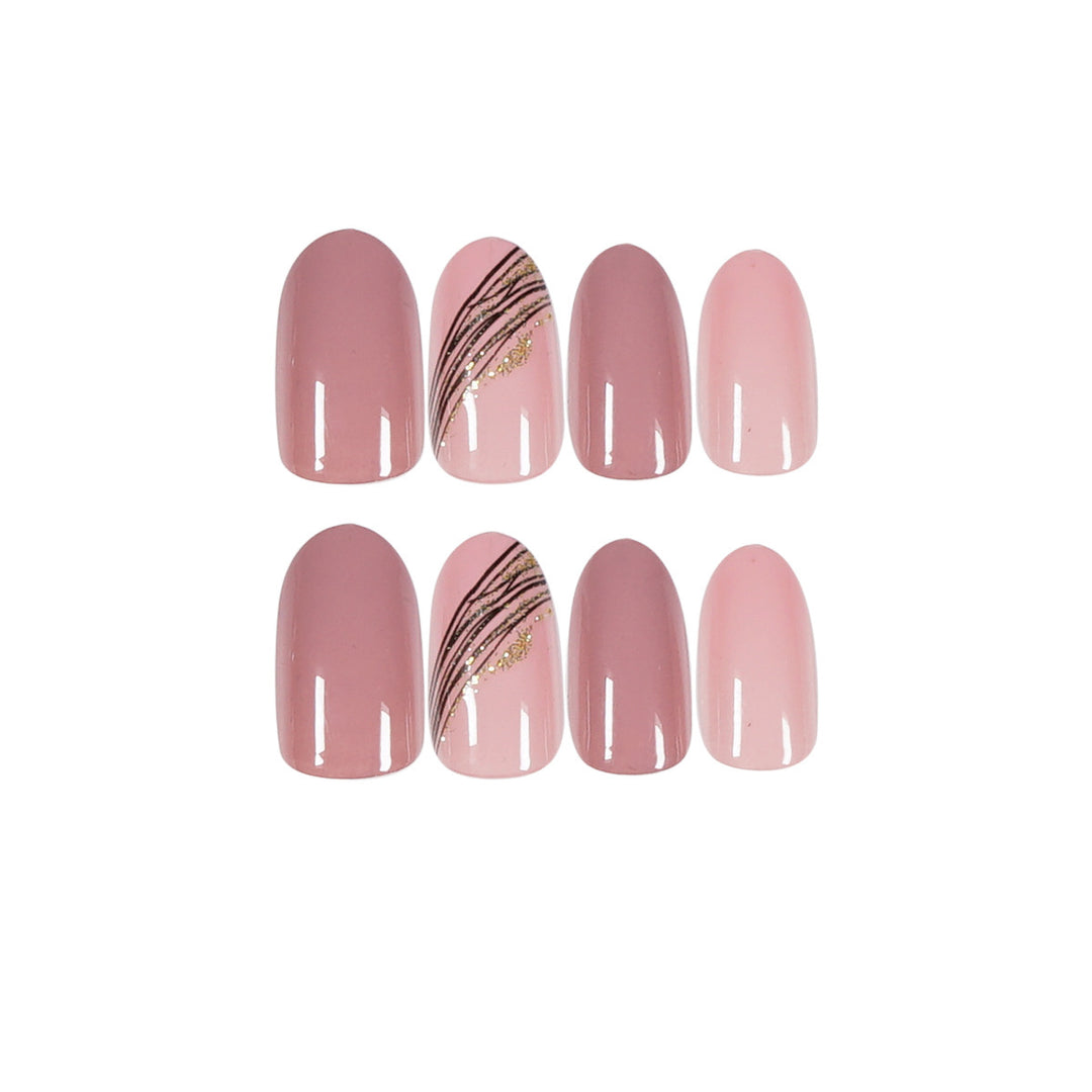 Premium Almond-Shaped Press-On Nail Set Stornfield