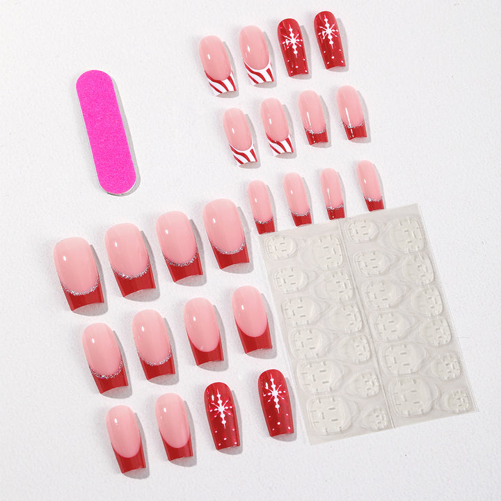 Seasonal Holiday-Themed Acrylic Nail Art Extensions Stornfield