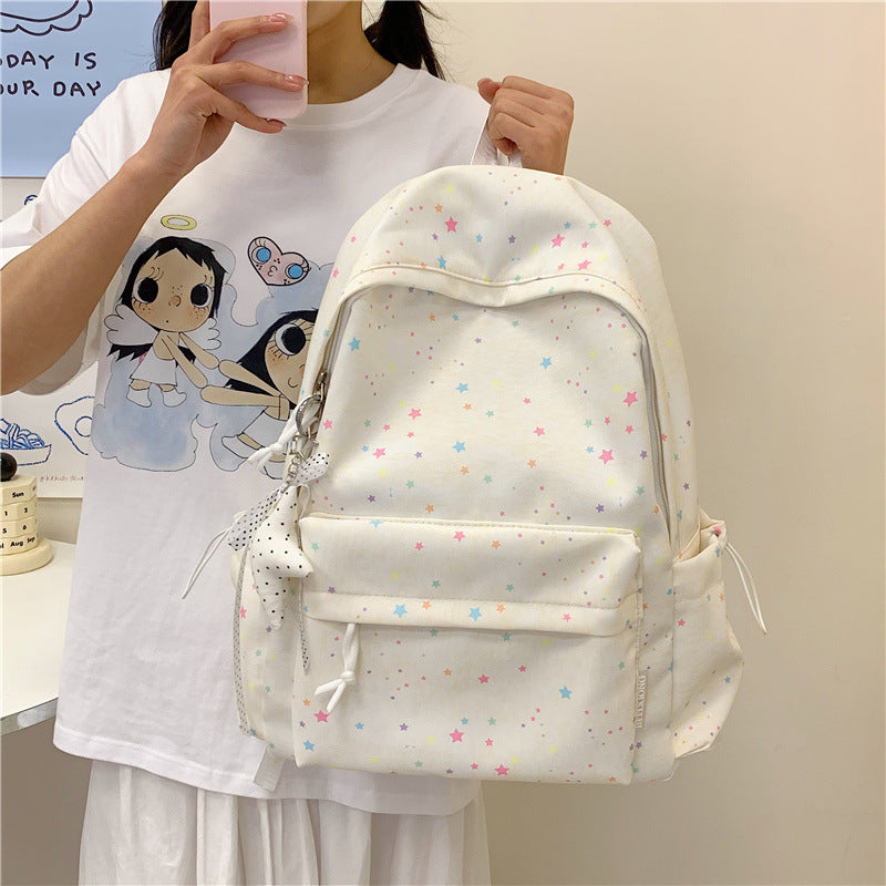 Star-Embellished School Backpack Stornfield