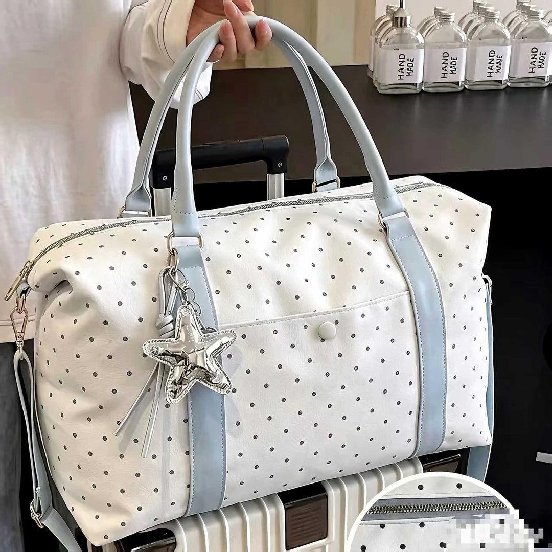 Stylish Polka Dot Travel Duffel Bag Stornfield