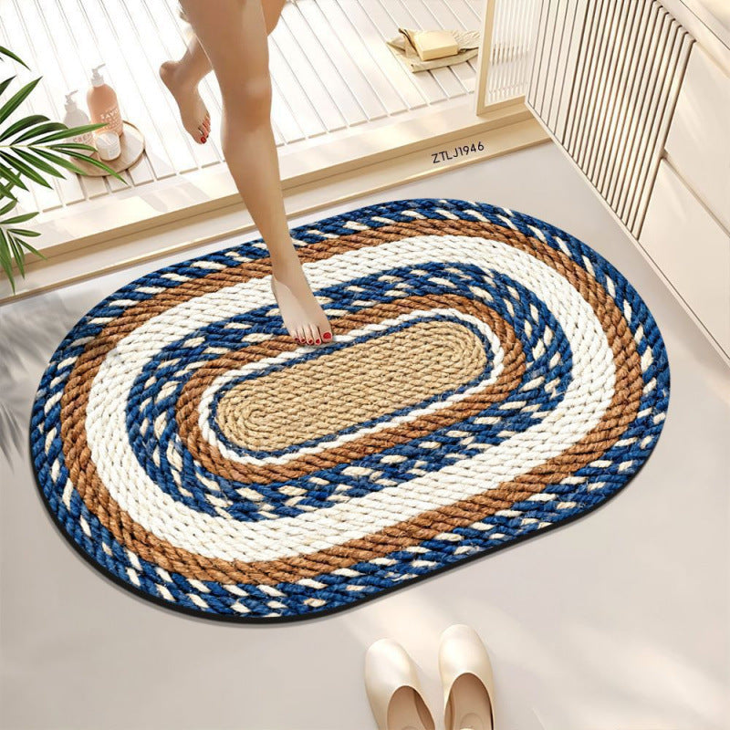 Braided Oval Area Rug