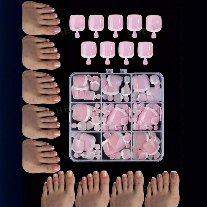Decorative Press-On Pedicure Kit Stornfield