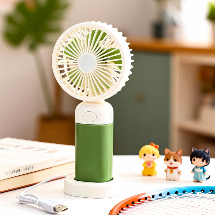 Ladies Portable Hand Fan with USB Charging Function and Ergonomic Design Stornfield
