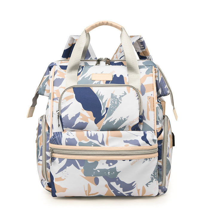Multi-Functional Patterned Diaper Backpack Stornfield