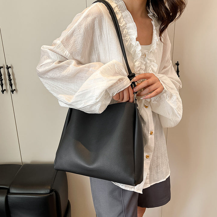 Minimalist Faux Leather Hobo Bag Stornfield