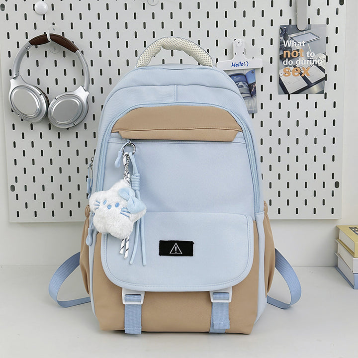 Stylish Multi-Functional Backpack with Plush Keychain Stornfield