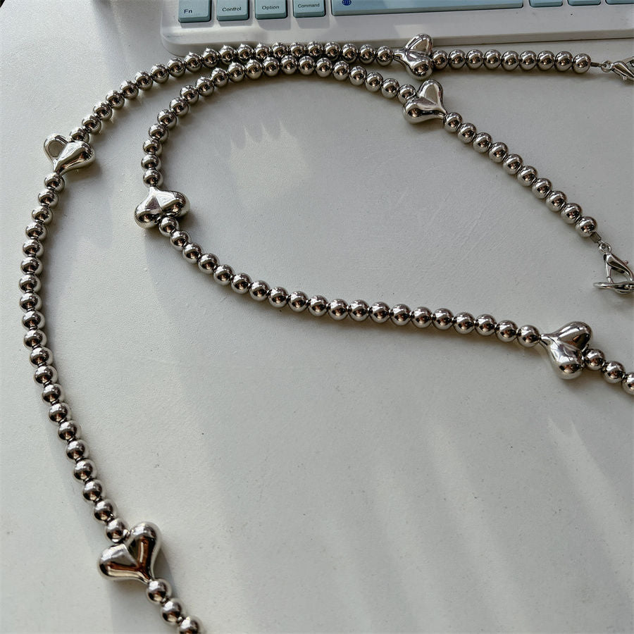 Stylish Heart-Accent Beaded Eyewear Chain Stornfield