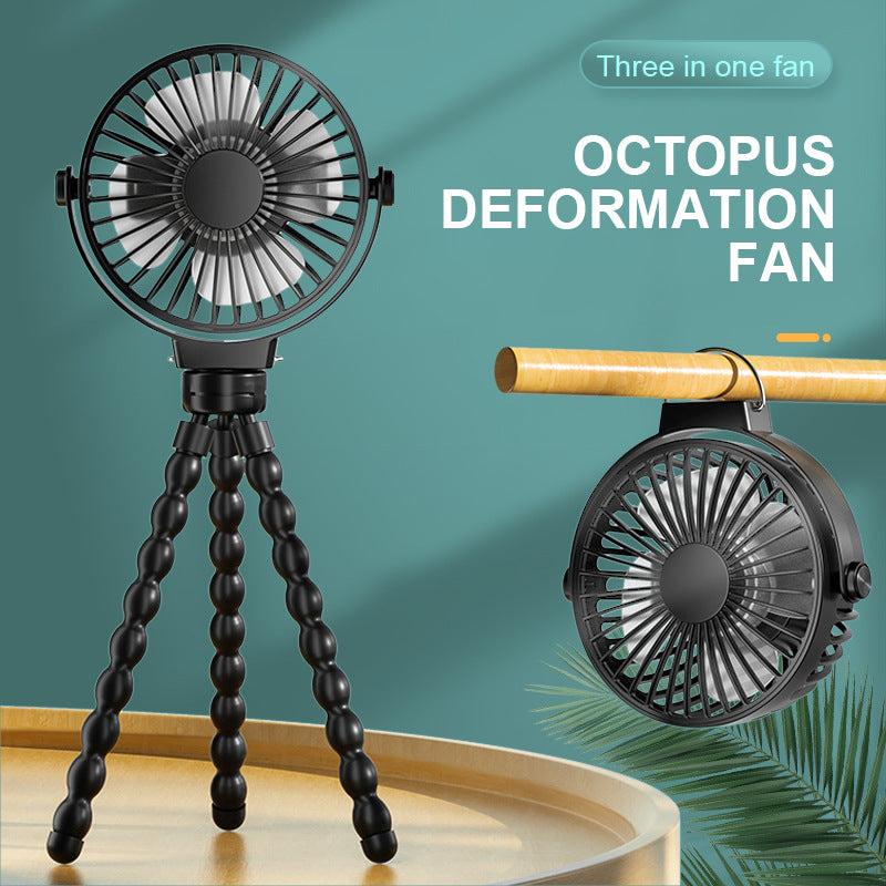 Unisex compact flexible hand and table fan with flexible tripod Stornfield